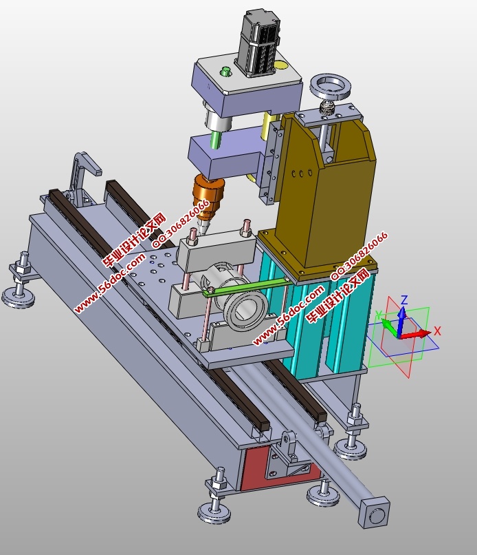 轴套宽16槽加工专机设计(含cad零件装配图,solidworks